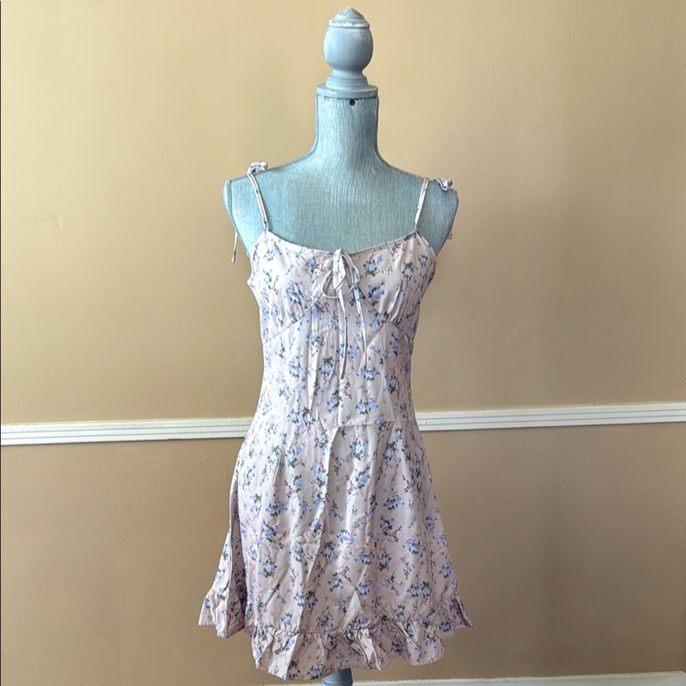 SHEIN 🌼FLORAL🌼 TIE SHOULDER DRESS SIZE MEDIUM 🌟NWT🌟